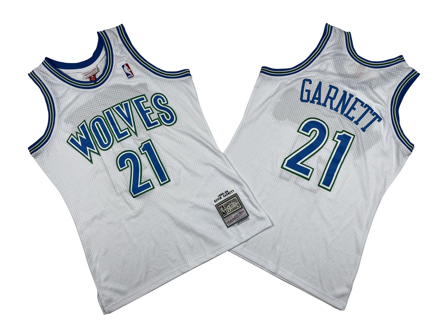Men Minnesota Timberwolves #21 Garnett White Throwback NBA Jersey->women nfl jersey->Women Jersey